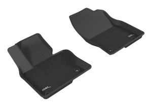 Mazda CX-5 Floor Mats - Front - 3D MAXpider - Kagu - Black - `17-`20